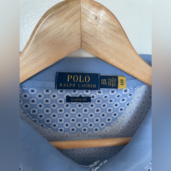 Polo Ralph Lauren Light Blue Polo Shirt XXL - Picture 3 of 4